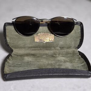 Oliver Peoples OP-6 P-380 Japan Made Sunglasses Vintage Original Lens & Case
